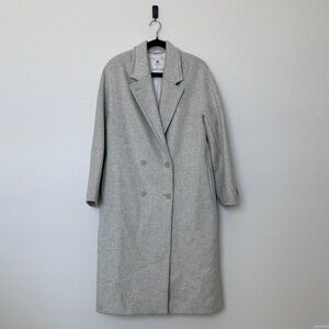Babaton Light Gray The Slouch Coat
